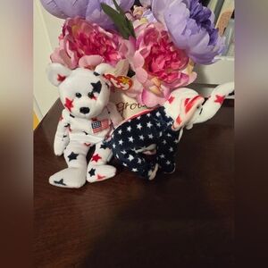 Patriotic Star Beanie Babies Set